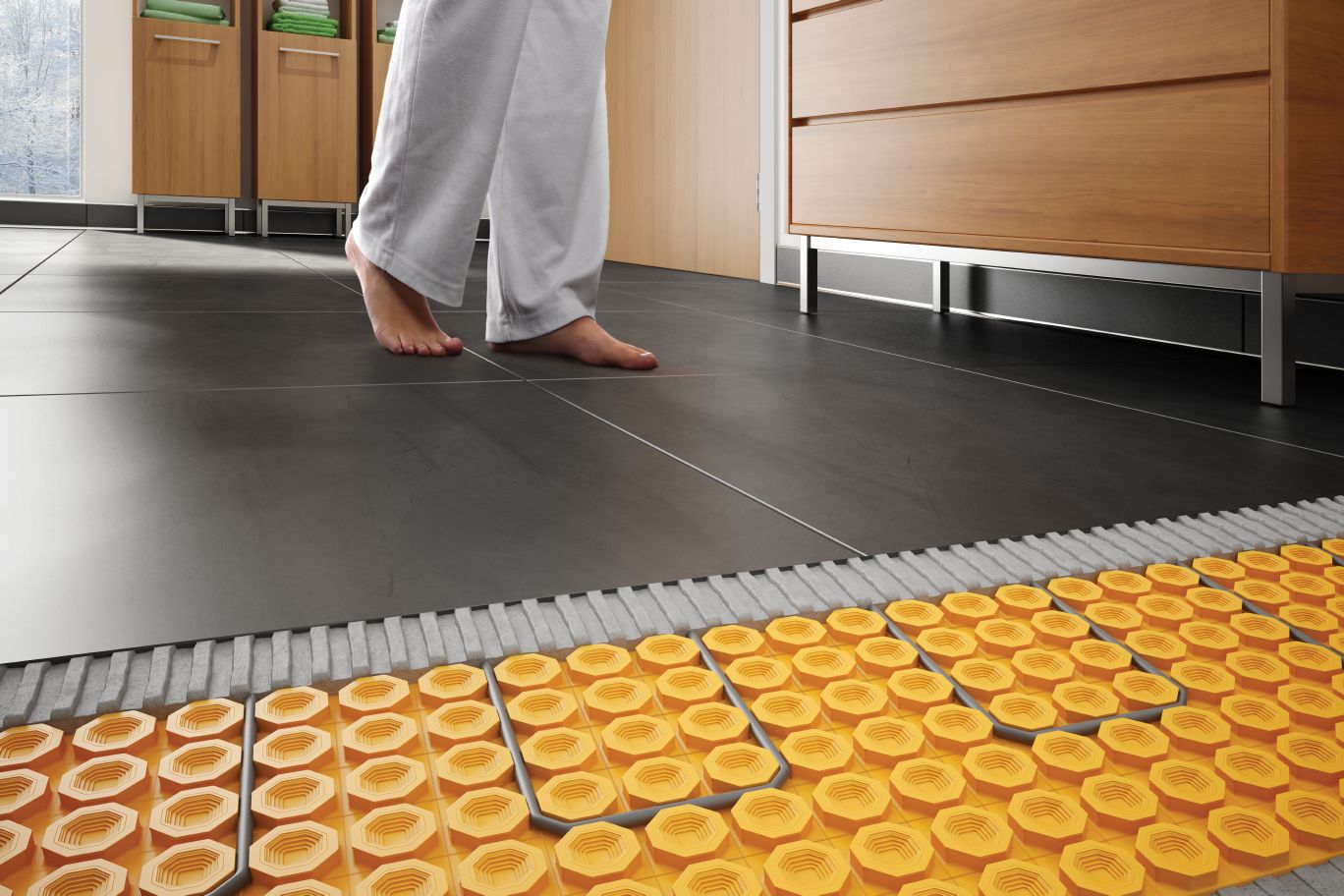 Schluter Ditra Heat E HK Cables 134.3ft 120v 1700W – Skip's Custom Flooring