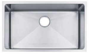 Fino Single 18 Gauge Bowed Apron UM Stainless