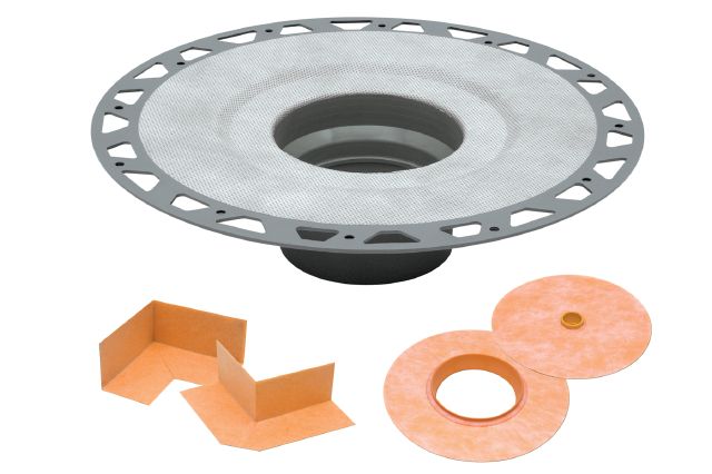 Schluter Kerdi Drain Flange with Vertical Outlet PVC