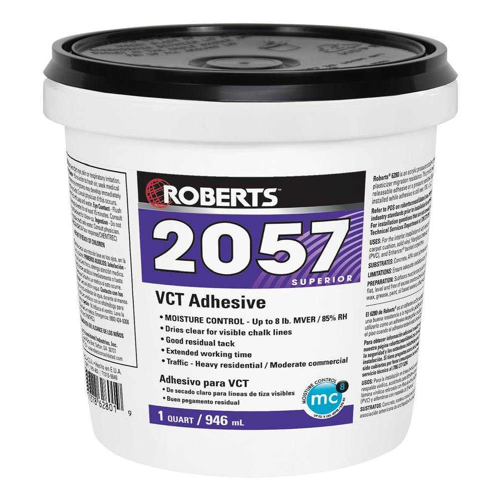 Roberts Wall Base Adhesive For Vinyl, Rubber & Carpet Wall Base, 11 oz