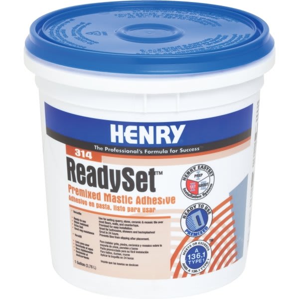Henry 314 Ready Set Premixed Mastic Adhesive 1 Gallon