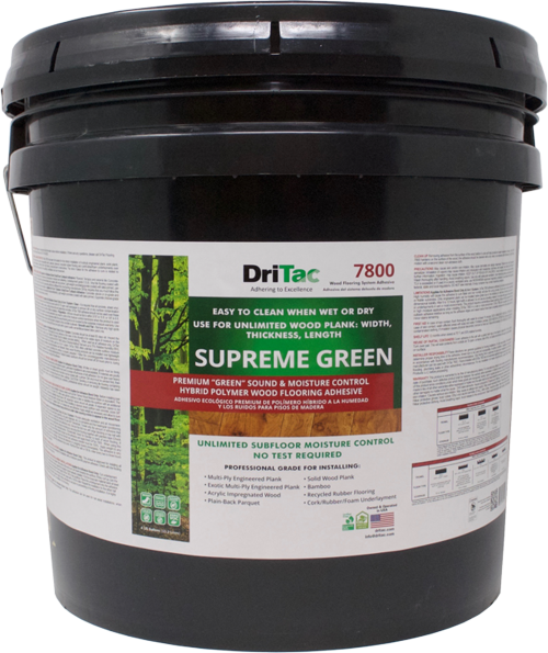 DriTac 7800 Supreme Green Adhesive 4 Gallon