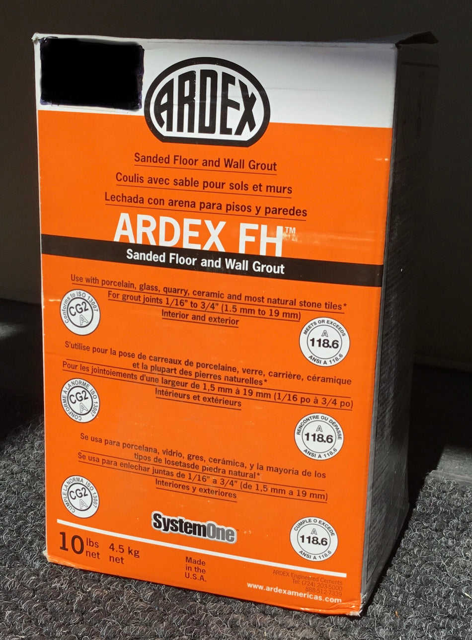 Ardex FH Sanded Floor and Wall Grout Black Licorice 10lbs