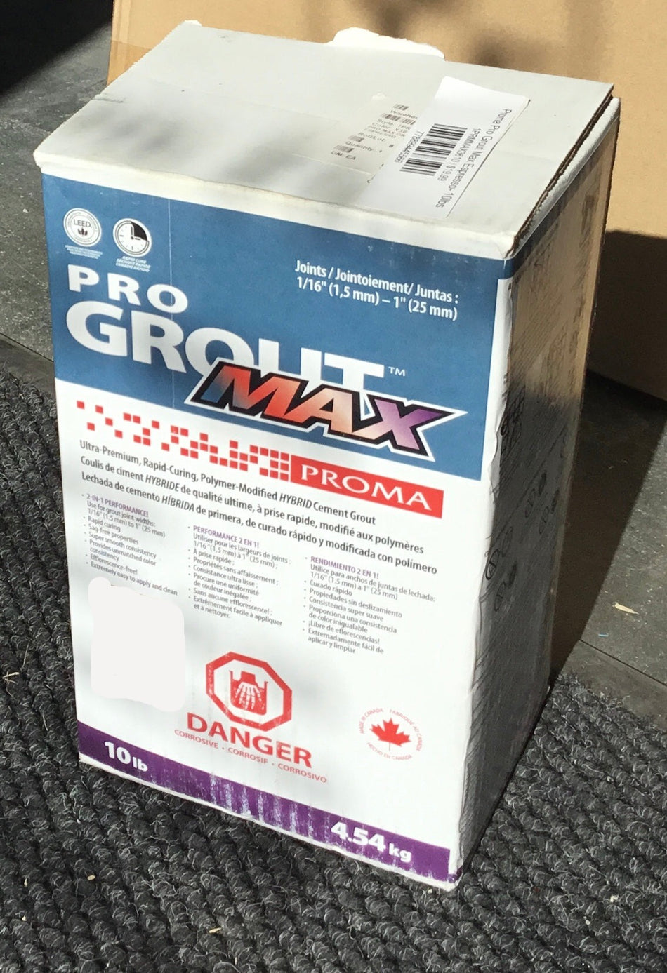 Proma Pro Grout Max Hybrid Espresso 10 lbs