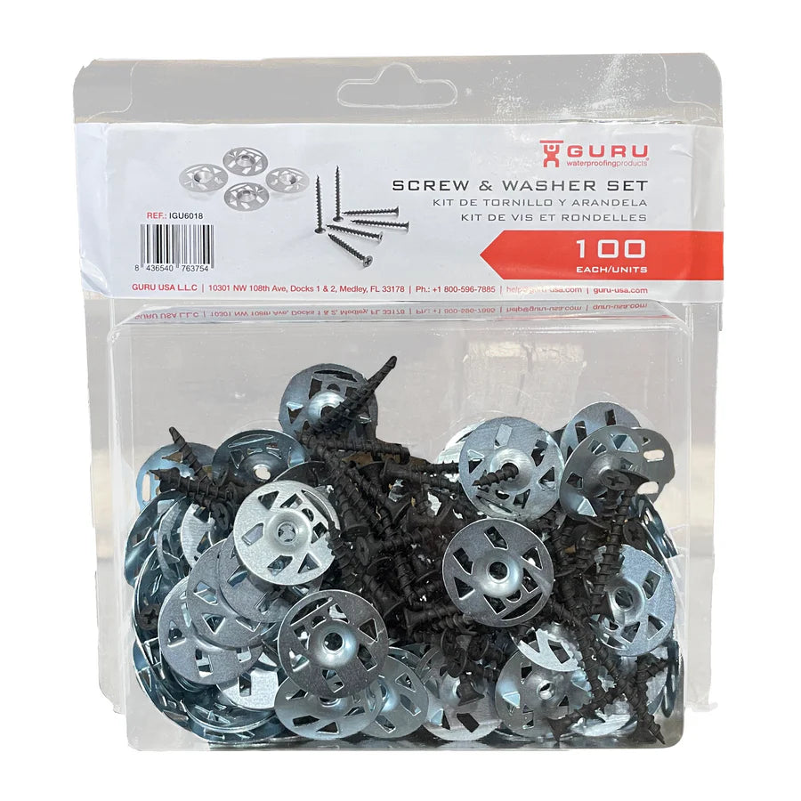 Guru Board Fastener Kit Screws & Washers (100 & 100)