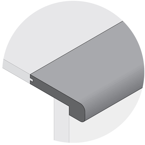 East & Hudson Overlap Stair Nose 78" Natural