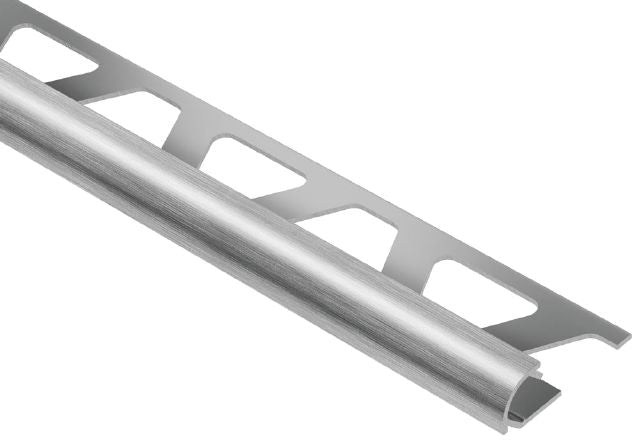 Schluter Rondec Edge Trim 3/8" Brushed Chrome Anodized Aluminum