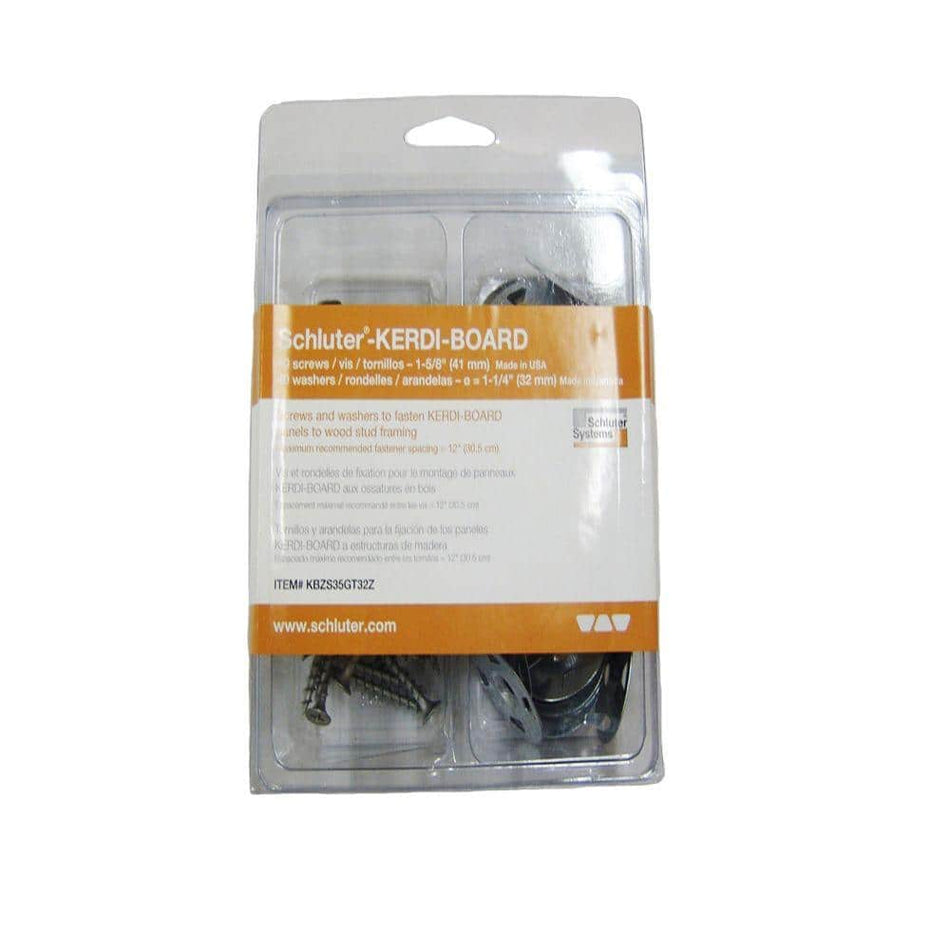 Schluter Kerdi Board Washer And Screw Set 40 Pack