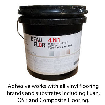 BeauFlor Multi Purpose 4N1 Acrylic Adhesive 1 Gallon