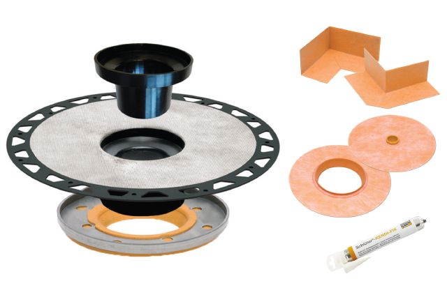 Schluter Kerdi Drain Adaptor Flange Kit 5 1/4" ABS