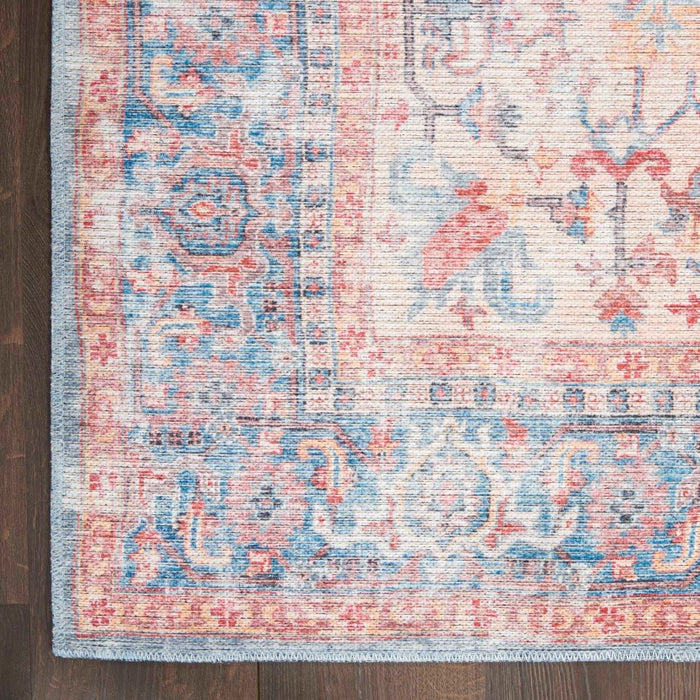 Nourison 2'x 6' Nicole Curtis Indoor Rug Blue Multi