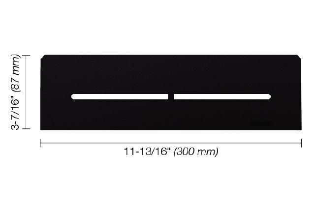 Schluter Rectangular Niche Shelf N Pure Matte Black